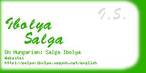 ibolya salga business card